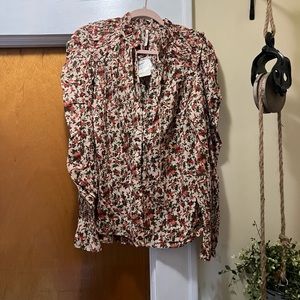 Free People Flower Top Size M